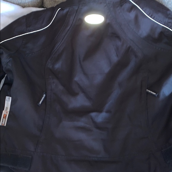 Gently Loved Men's Black Motorcycle Jacket..** Missing Washable Inner Liner** - Picture 8 of 16